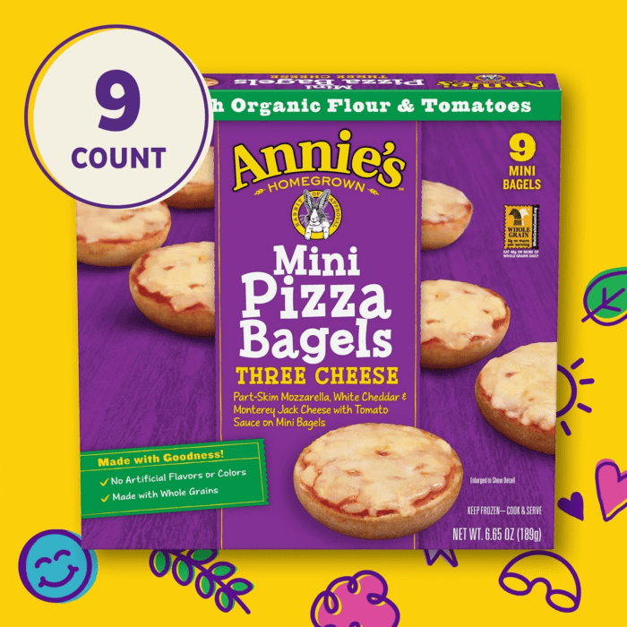 Annie'S Three Cheese Mini Frozen Pizza Bagels, 9 Bagels, 6.65 Oz - Image 6