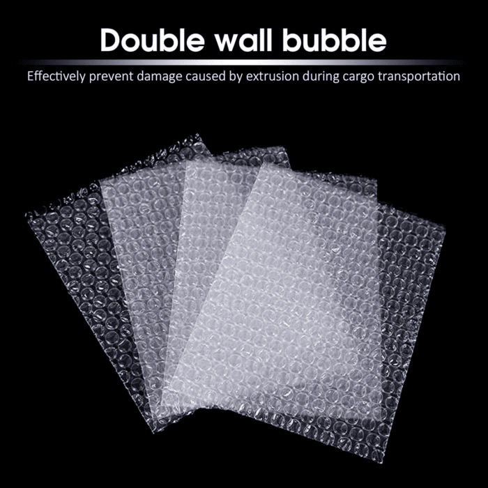 50 Pcs Bubble Pouch Wraps, 6''X8'' Clear Bubble Out Bags for Packing, Double Walled Cushioning Bags for Shipping, Storage and Moving - Image 4