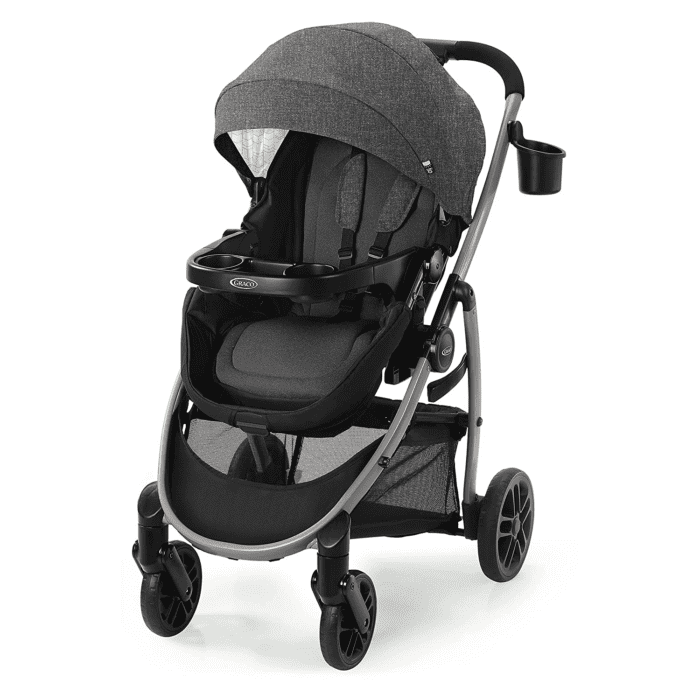 Redmond Modes Pramette Stroller, 3-In-1 Convertible: Car Seat Carrier, Infant Pramette to Toddler Stroller with Reversible Seat and One-Hand Fold