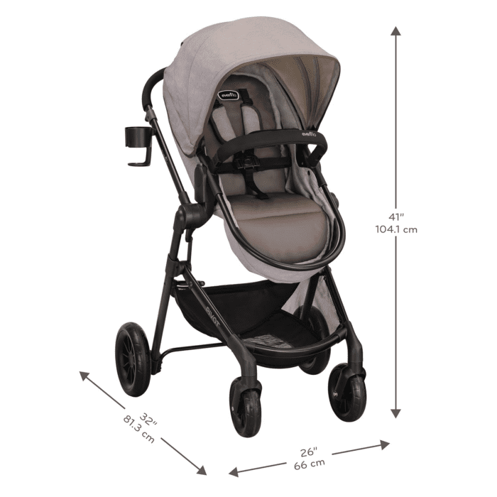 Pivot Modular Travel System with Litemax Infant Car Seat with Anti-Rebound Bar (Desert Tan) - Image 3