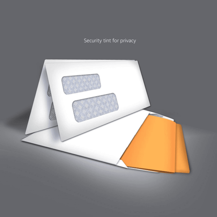 #9 Envelopes with Peel and Seal, Double Window, Security Tinted, 500-Pack, 1 X 3.88 X 8.8 Inch, White - Image 4