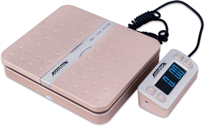 Shippro W-8580 110Lbs X 0.1 Oz Gold Digital Shipping Postal Scale, Limited Edition - Image 2