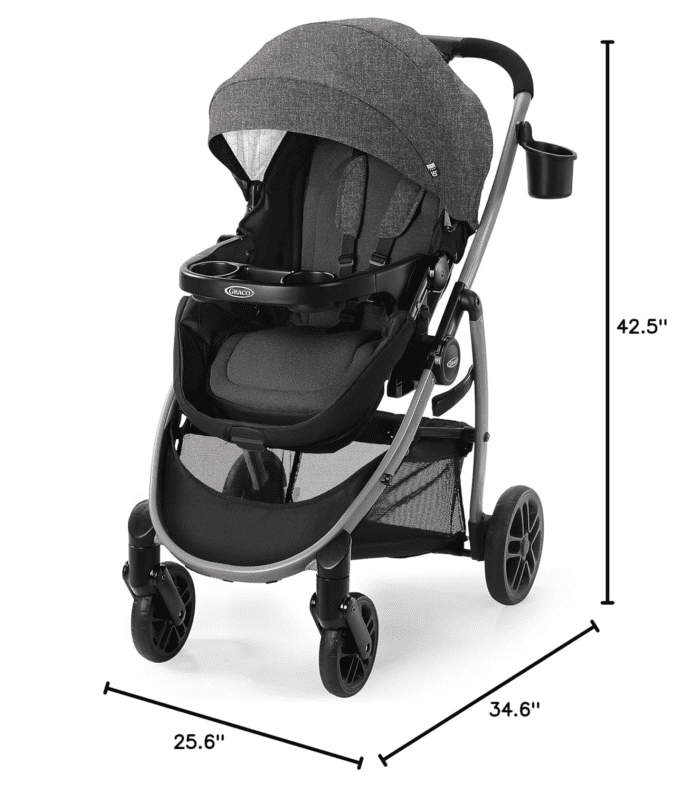 Redmond Modes Pramette Stroller, 3-In-1 Convertible: Car Seat Carrier, Infant Pramette to Toddler Stroller with Reversible Seat and One-Hand Fold - Image 8