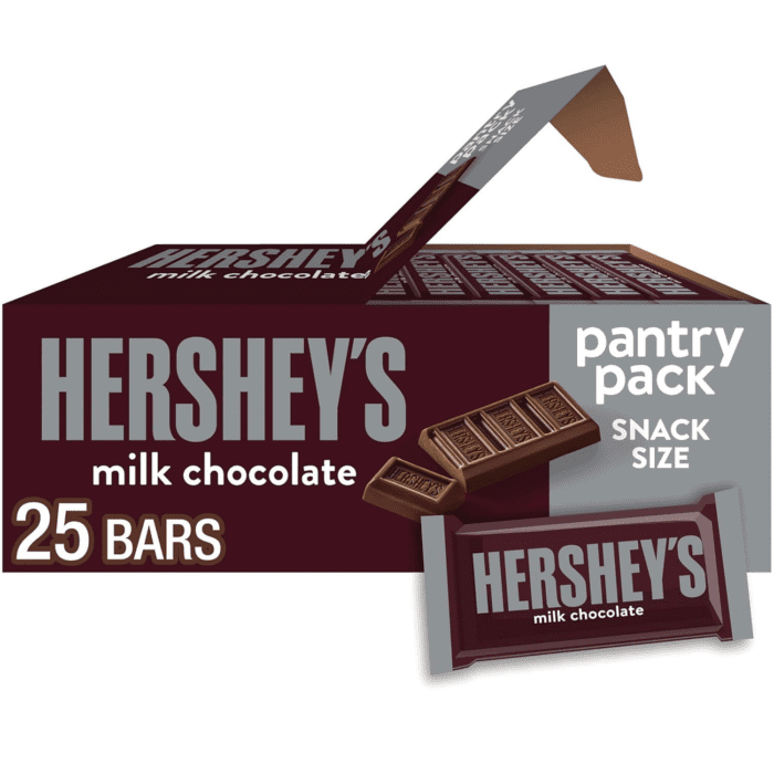 Milk Chocolate Snack Size, Candy Bars, 11.25 Oz (25 Pieces)