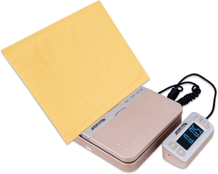 Shippro W-8580 110Lbs X 0.1 Oz Gold Digital Shipping Postal Scale, Limited Edition - Image 5