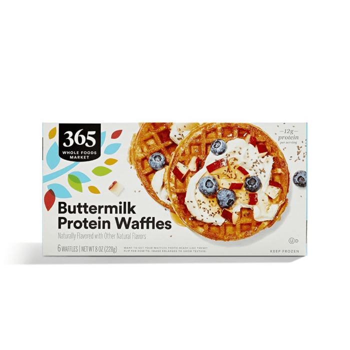 , Waffles Protein Buttermilk 6 Count, 8 Ounce