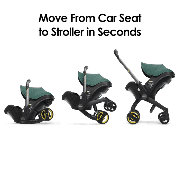 Car Seat & Stroller, Racing Green - All-In-One Travel System - Image 6