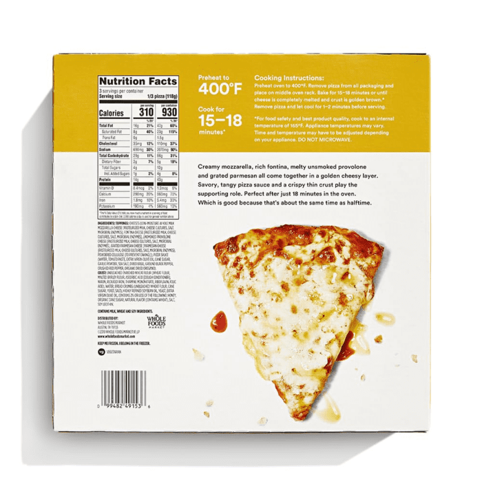 , Pizza Thin Crust Four Cheese, 12.5 Ounce - Image 2