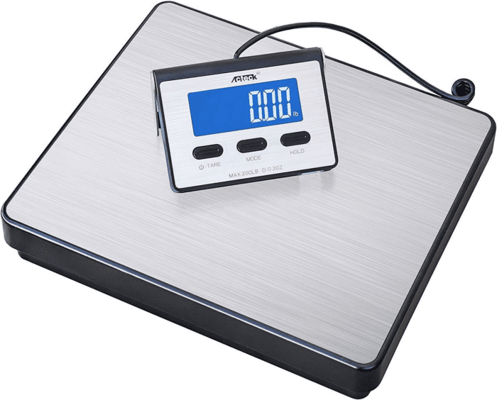 A-BC200 200LB X 0.2 OZ Digital Heavy Duty Shipping Postal Scale, Stainless Steel