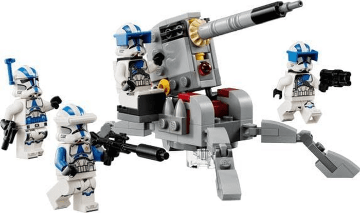 Star Wars 501St Clone Troopers Battle Pack Toy Set, Buildable AV-7 anti Vehicle Cannon, with 4 Clone Trooper Minifigures, Portable Travel Toy, Great Birthday Gift for Kids Ages 6 and Up, 75345 - Image 4