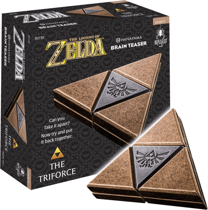 Bepuzzled, Legend of Zelda Triforce Hanayama Cast Brain Teaser Mensa Rated Level 5, for Ages 12 and Up