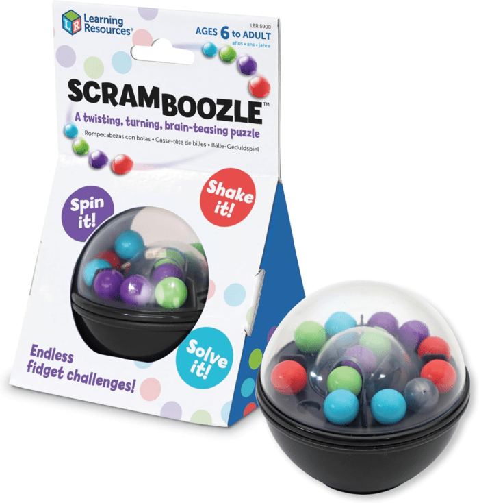 Scramboozle Puzzle Ball - 3D Brain Teasers and Puzzle Games for Kids and Adults, Puzzle Sort Ball Game, Fidget Toys, Travel Games for Ages 6+