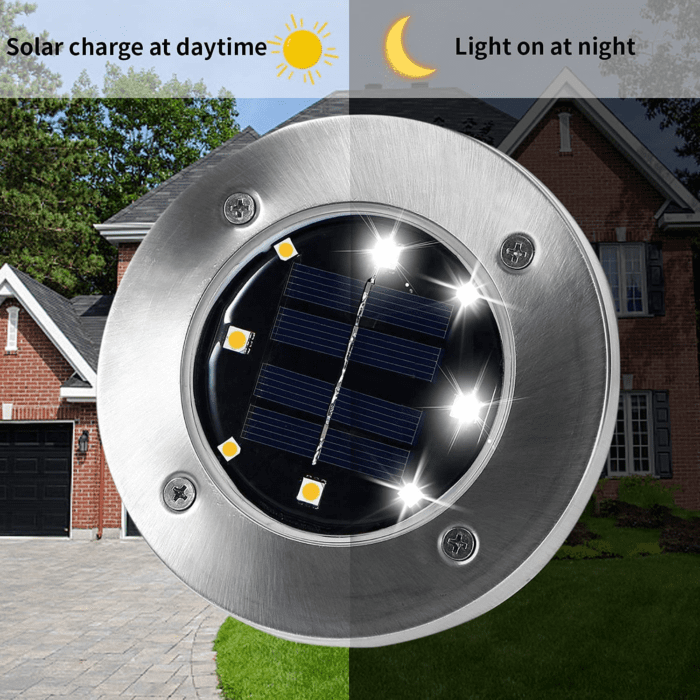 Solar Lights for Outside,12 Pack Solar Lights Outdoor Waterproof, Solar Garden Lights Landscape Lighting for Patio Pathway Lawn Yard Deck Driveway Walkway, Cold White - Image 4