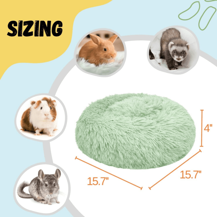 Bunny Bed Rabbit Hideout Large Soft & Comfortable Small Animal Bedding Cozy Bed Mat Warm Hideaway Cage Accessories for Guinea Pig - Image 2