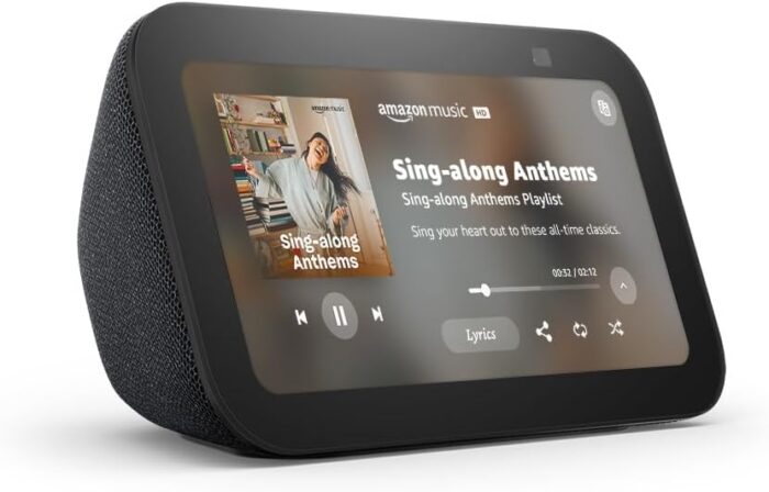 Echo Show 5 (Newest Model), Smart Display with 2X the Bass and Clearer Sound, Charcoal - Image 3