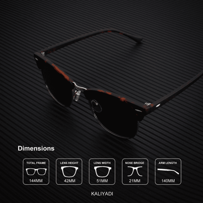 Polarized Sunglasses for Men and Women Semi-Rimless Frame Driving Sun Glasses UV Blocking - Image 3