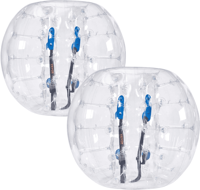 Inflatable Bumper Balls 2-Pack, 4FT/1.2M Body Sumo Zorb Balls for Teen, 0.8Mm Thick PVC Human Hamster Bubble Balls for Outdoor Team Gaming Play, Bumper Bopper Toys for Garden, Yard, Park - Image 9