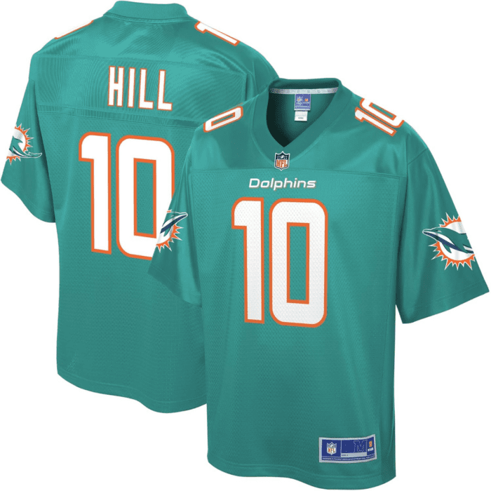 Men'S Tyreek Hill Aqua Miami Dolphins Replica Jersey