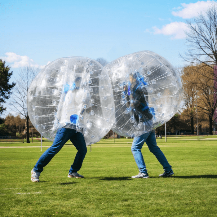 Inflatable Bumper Balls 2-Pack, 4FT/1.2M Body Sumo Zorb Balls for Teen, 0.8Mm Thick PVC Human Hamster Bubble Balls for Outdoor Team Gaming Play, Bumper Bopper Toys for Garden, Yard, Park - Image 8