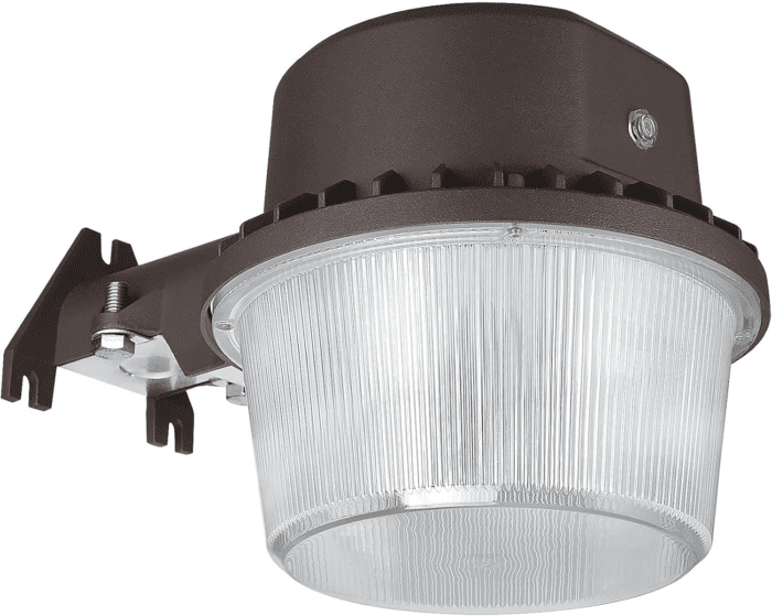 LED Barn Light, Dusk to Dawn Area Lights with Photocell, Outdoor Security Flood Lighting, ETL & FCC Listed, IP65 Waterproof, Aluminum Housing, 110-277V, Garage, Yard, 5000K Daylight, Bronze