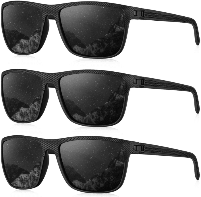 Polarized Sunglasses for Men, Lightweight Sun Glasses with UV Protection for Driving Fishing Golf