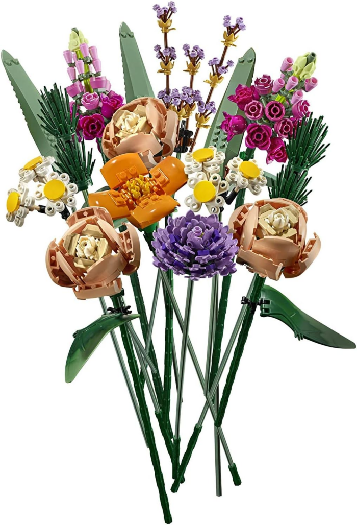 Icons Flower Bouquet Building Set - Artificial Flowers for Decoration for Home and Display, Ages 18+ - Small Fake Flowers for Table, Desk, Office - Gift for Valentines Day for Her and Him - 10280 - Image 4