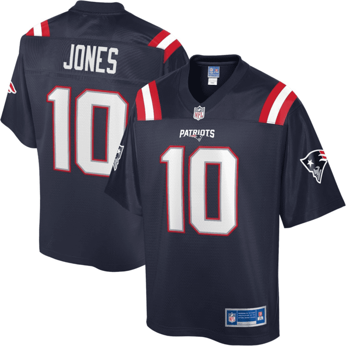 Men'S Mac Jones Navy New England Patriots Jersey