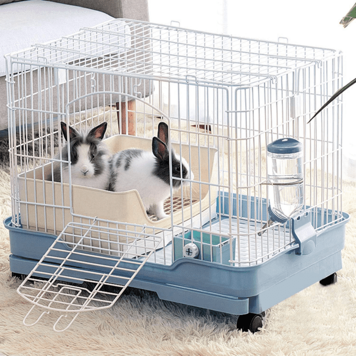 Large Rabbit Litter Box Toilet,Potty Trainer Corner Bedding with Drawer Larger Pet Pan for Adult Guinea Pigs, Rabbits, Hamster, Chinchilla, Ferret, Galesaur, Small Animals(White) - Image 7