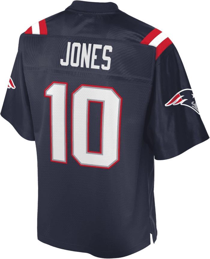 Men'S Mac Jones Navy New England Patriots Jersey - Image 3