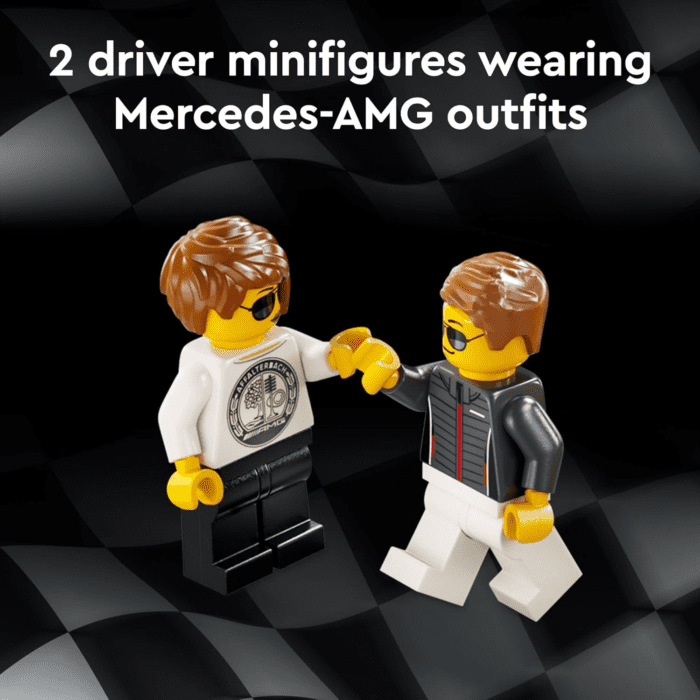 Speed Champions Mercedes-Amg G 63 & Mercedes-Amg SL 63 F1 Toy Car, Formula 1 Vehicle Set for Kids, 2 Building Sets with 2 Driver Minifigures, Convertible Toy Car Gift for Boys and Girls, 76924 - Image 4