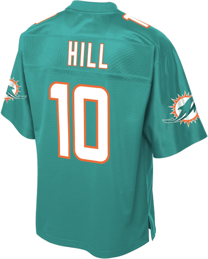 Men'S Tyreek Hill Aqua Miami Dolphins Replica Jersey - Image 3