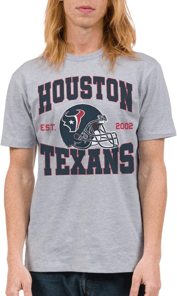 Clothing X NFL - Team Helmet - Short Sleeve Fan Shirt for Men and Women - Officially Licensed NFL Apparel