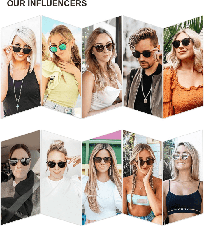 Small round Classic Polarized Sunglasses for Women Men Vintage Style UV400 Lens SJ2113 - Image 7