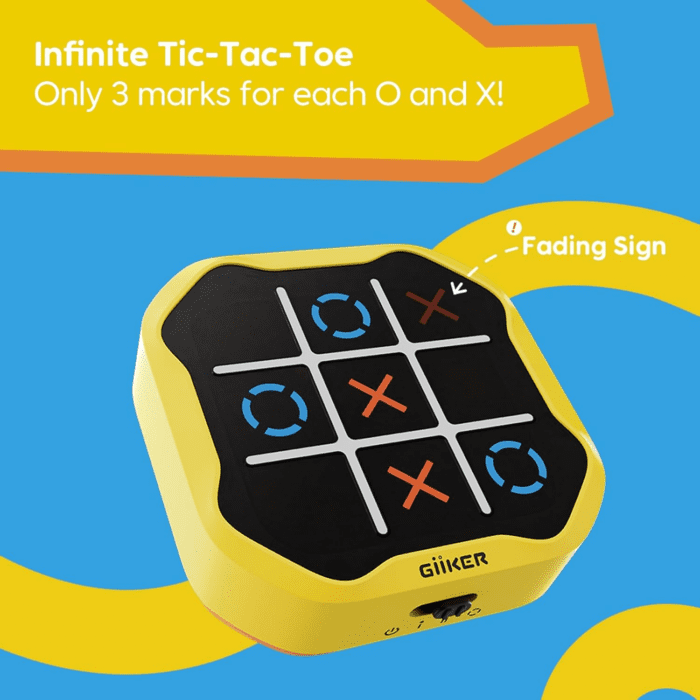 Tic Tac Toe Bolt Game, Original 3-In-1 Handheld Puzzle Game Console, Portable Travel Games for Car Ride, Board Games for Kids and Adults, Birthday Gifts for Ages 3+ - Image 3