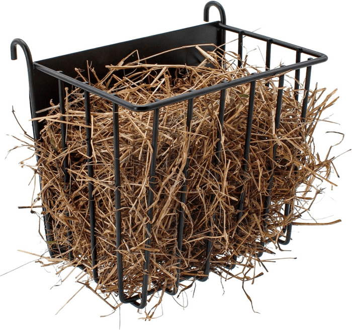 Guinea Pig Hay Feeder，Rabbit Hay Feeder with Heavy-Duty Metal Frame Hay Holder，For Bunny, Guinea Pigs,Chinchillas-6.9X4.7X6.6 Inch