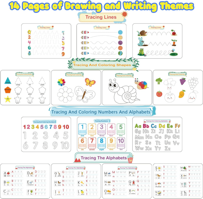 Montessori Preschool Learning Activities Busy Book - Workbook Activity Binder / Toys for Toddlers, Autism Learning Materials and Tracing Coloring Book - Image 3