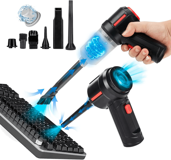 Air Duster - Computer Vacuum Cleaner - for Keyboard Cleaning- Cordless Canned Air- Powerful - Energy-Efficient(Air-01) - Image 8