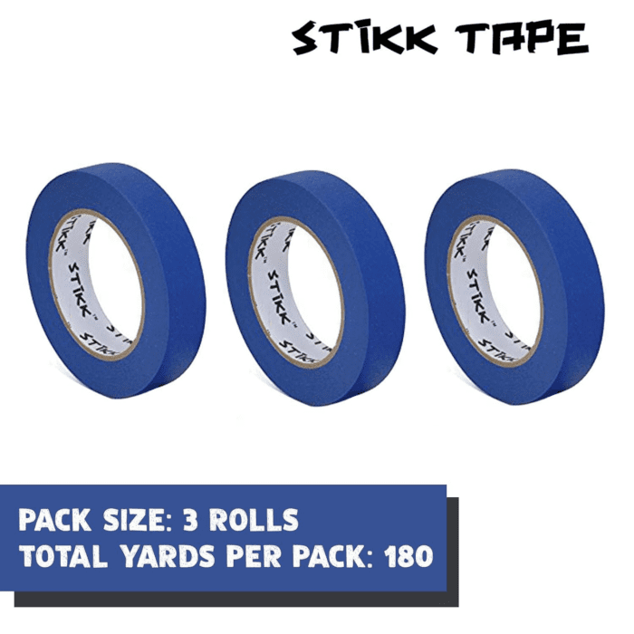 Painters Tape - 3Pk Blue Painter Tape - 1 Inch X 60 Yards - Paint Tape for Painting, Edges, Trim, Ceilings - Masking Tape for DIY Paint Projects - Residue-Free Painting Tape - Image 4