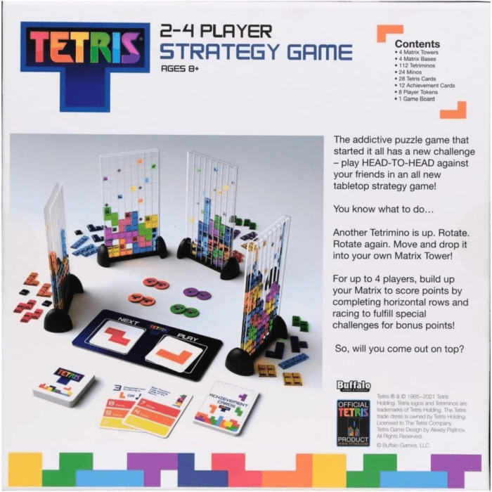 - Tetris - Strategic Puzzle Game - Great for Family or Adult Game Night - Ages 8 and up - 2 to 4 Players - Image 2