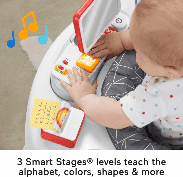 Baby to Toddler Learning Toy 2-In-1 like a Boss Activity Center and Play Table with Lights Music and Sounds - Image 4
