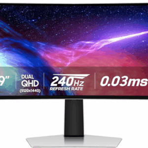 49" Odyssey QD-OLED (G93SC) Series Curved Gaming Monitor, 240Hz, 0.03Ms,Dual Qhd,Displayhdr True Black 400,AMD Freesync Premium Pro,Height Adjustable Stand,3 Year Warranty,Ls49Cg932Snxza