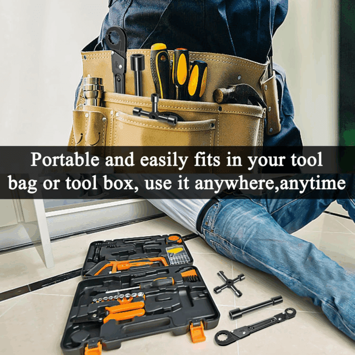 Angle Stop Wrench Kit, Plumbing Tools, Angle-On Plumber Wrench for Quick and Hassle-Free Angle Stop and Supply Nut Installations - Image 6
