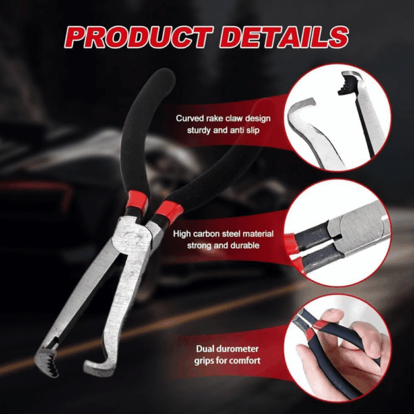 Electrical Disconnect Pliers, Electrical Connector Plier for Cars, Fuel Line Pliers Disconnect Repair Tools, Automotive Hose Disconnect Tools for Push Tab Style Plugs - Image 3