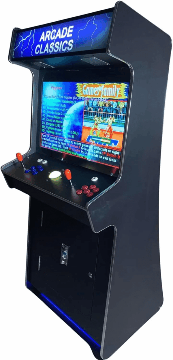 Full Size Commercial Grade Upright Standup Arcade Machine 2 Player 4500 Games 32 Inch Screen Black with 2 Shooting Guns - Image 3