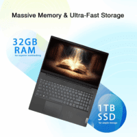 V15 Business Laptop | Intel 4-Core Processor | Intel UHD Graphics | 15.6" FHD (1920 X 1080) | 32GB RAM | 1TB SSD | Ethernet RJ-45 | Military Durability | Windows 11 Pro - Image 4