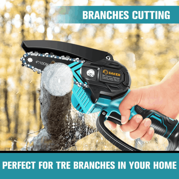 Mini Chainsaw,Portable Electric Chainsaws Cordless,Handheld Chain Saw Pruning Shears Chain Saws for Tree Branches,Courtyard,Household and Garden Father'S Day Gift for Men Dad Husband Women - Image 7