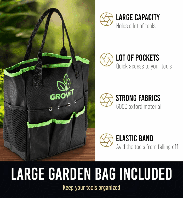 Treasured Gifts for Mom - Heavy Duty Gardening Tools - 22-Piece Gardening Gifts for Women, Mom, Men - Durable, Ergonomic Garden Tool Set - Image 4