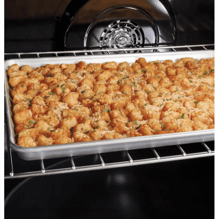 Profile 30-In 5 Burners 5.6-Cu Ft Air Fry Convection Oven Slide-In Natural Gas Ran ( Finrprint-Resistant Stainless Steel ) - Image 4