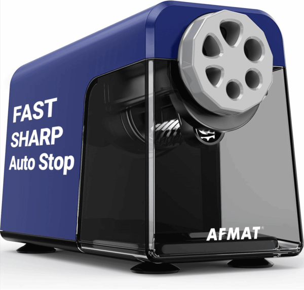 Electric Pencil Sharpener Heavy Duty, 6 Holes, Auto Stop Pencil Sharpener for Artists, Classroom Electric Sharpener for 6-11Mm Pencils, 7000 Sharpening Times, Do Not Eat up Colored Pencils
