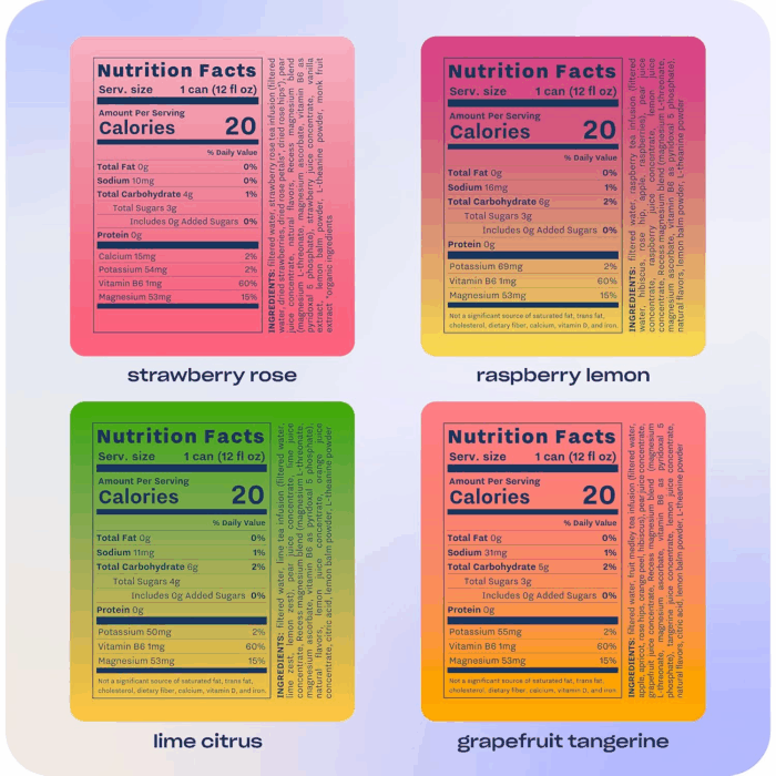 Mood Magnesium & Adaptogen Drink, Relaxation Beverage, 12 Ounce (Variety Pack, 12 Pack) - Image 3